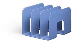 Durable ECO Magazine Rack, Plastic, Blue
