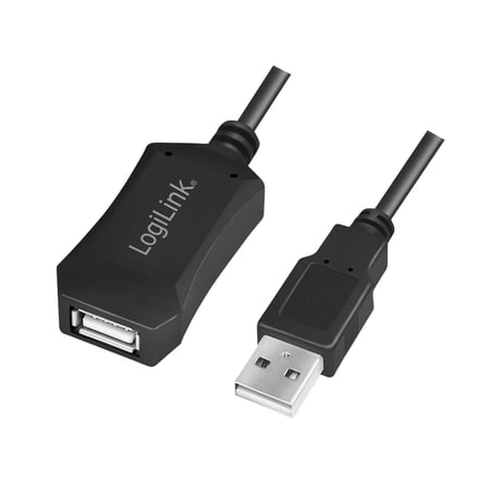 LogiLink UA0001A przejściówka do kabli USB Type-A Czarny
