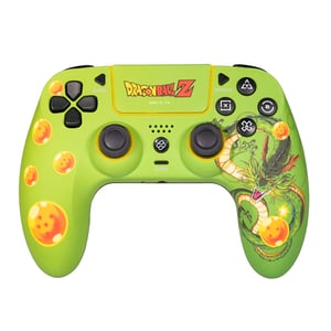 Blade Gaming DBPS4GP Gamecontroller, grün, orange, Bluetooth-Gamepad, analog/digital, für PC und PlayStation 4