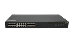 DCN ES430-26P-POE nätverksswitch, hanterbar Gigabit Ethernet (10/100/1000), stöd för PoE, 1U, svart
