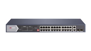 Hikvision DS-3E0528HP-E Unmanaged Gigabit-Ethernet-Netzwerk-Switch (10/100/1000) PoE-Unterstützung Blau