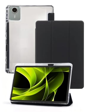 Mobile Origin MO-TRA-LTM11 etui na tablet 27,9 cm (11") Etui z klapką Czarny, Przezroczysty