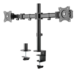 Deltaco ARM-0300 Monitor Mount / Stand, 68.6 cm (27"), Desk, Black
