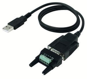 ROLINE 12.02.1174 Parallel Cable, Black, USB Type-A, RS-422/RS-485