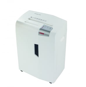 HSM X15 Aktenvernichter – Zerkleinerung durch Schneiden der Partikel, 57 dB, 23 cm, Silber, Weiß