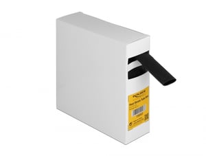 DeLOCK Rurki termokurczliwe, ścianka z klejem wewnątrz, kurczliwość 3:1 5 m x 19,1 mm czarne