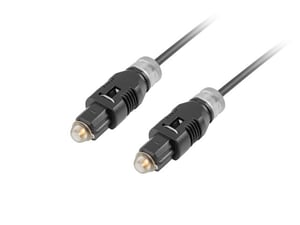 Lanberg CA-TOSL-10CC-0030-BK InfiniBand-/fiberoptisk kabel 3 m Toslink Svart