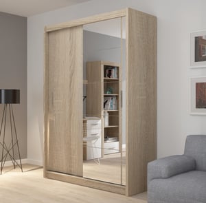 Topeshop FARO150 SON L KPL Wardrobe and Closet, 4 shelves, 2 doors. White