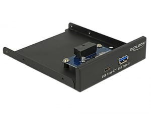 DeLOCK 63962 Panel-Laufwerksschacht 8,89 cm (3,5") I/O-Anschlussleiste Schwarz