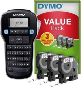 DYMO LabelManager LM160 etikettskrivare, termotransfer, D1, QWERTY