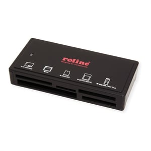 ROLINE USB 3.1 Gen 1 Multi Card Reader, external, black, black USB 3.2 Gen 1 (3.1 Gen 1) Type-A Card Reader, Black