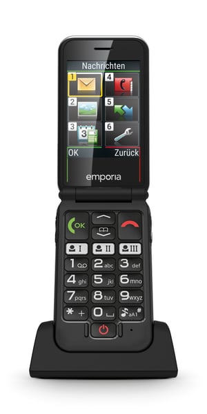 Emporia emporiaJOY 7,11 cm (2.8") Czarny Telefon dla początkujących