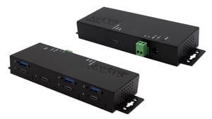 EXSYS EX-1237HMVS huby i koncentratory USB 3.2 Gen 1 (3.1 Gen 1) Type-C 5000 Mbit/s Czarny