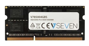 V7 V785004GBS minnesmodul 4 GB 1 x 4 GB DDR3 204-stifts SO-DIMM