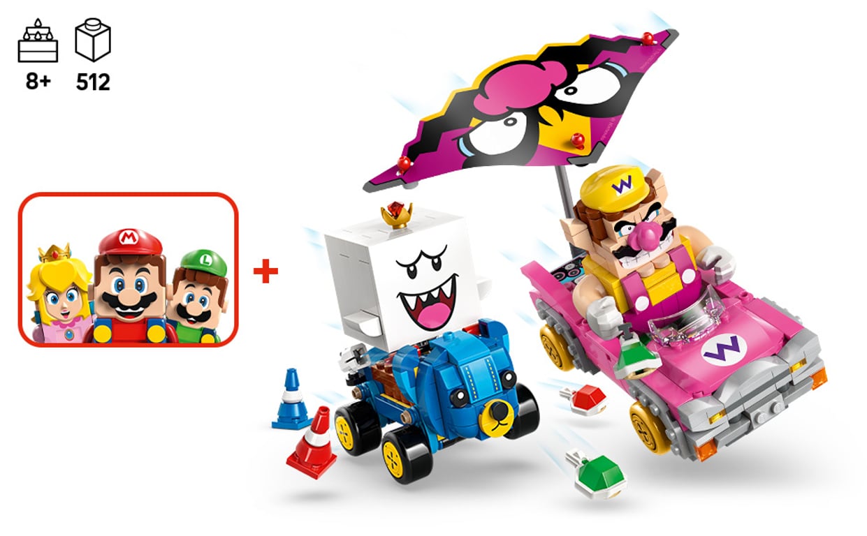 LEGO Super Mario Mario Kart™ — Wario i King Boo