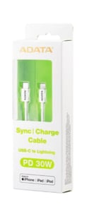 ADATA AMFICPL-1M-CWH Lightning Cable, White