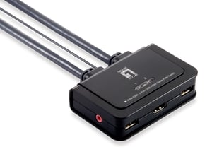 LevelOne KVM-0290 KVM-Switch Schwarz, Grau