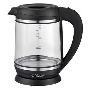 Feel Maestro MR060 Wasserkocher 1,7 l 2200 W Schwarz, Transparent