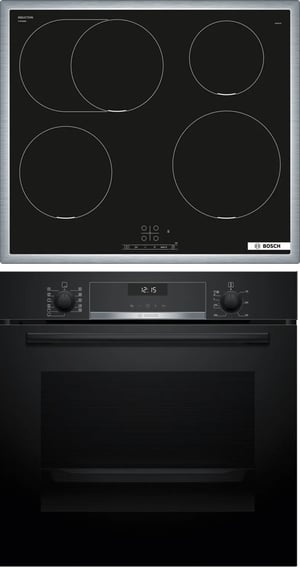 Bosch HBG537BB4 + PIF645BB5E Stove Induction cooktop Electric stove
