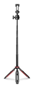 Hama Solid 80 Ball Stativ für Smartphone/Digitalkamera, 3 Beine, schwarz