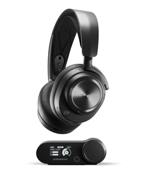 Steelseries Arctis Nova Pro Wireless Xbox Zestaw słuchawkowy Przewodowy i Bezprzewodowy Opaska na głowę Gaming Bluetooth Podstawka do ładowania Czarny