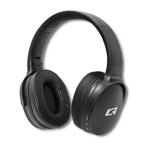 Qoltec 50851 Wireless Headphones with Microphone, Super Bass | Dynamic | BT | Black Wireless Headset, Headband, Bluetooth, Black