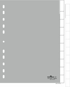 Durable 6441 Blank Tab Polypropylene (PP) Gray