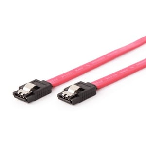 Gembird CC-SATAM-DATA-0.1M SATA-kabel 0,1 m SATA 7-stifts svart, röd