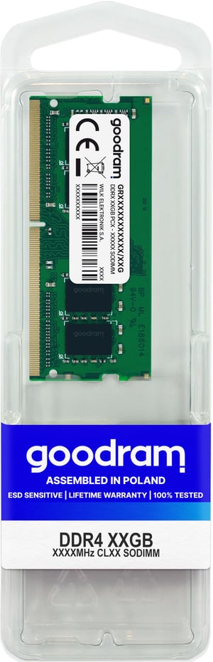 Goodram GR3200S464L22/32G 32 GB memory module, 1 x 32 GB DDR4 288-pin DIMM