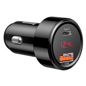 Baseus CCMLC20C-01 Ladegerät für mobile Geräte, universell, schwarz, Zigarettenanzünder, Schnellladung, automatisch