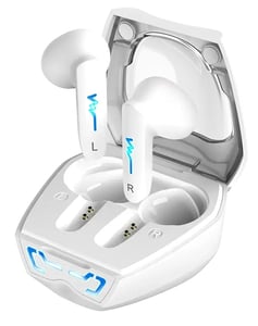 Genius HS-M920BT True Wireless Stereo (TWS) in-ear-hörlurar, Bluetooth-samtal/musik, vit