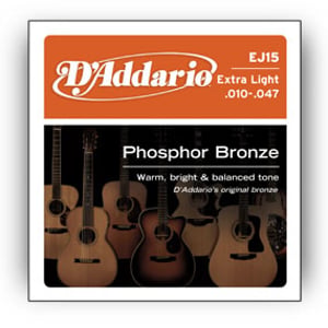 D'Addario EJ15 struna instrumentu muzycznego Akustyczny 6 szt. Stal Gitara