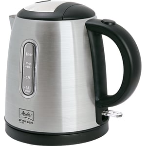 Melitta Prime Aqua mini Top vattenkokare 1 l 2200 W Svart, Rostfritt stål