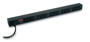 APC RACK PDU BASIC ZERO U 10A 230V Stromverteiler (PDU) mit 15 Netzanschlüssen, 0U, schwarz