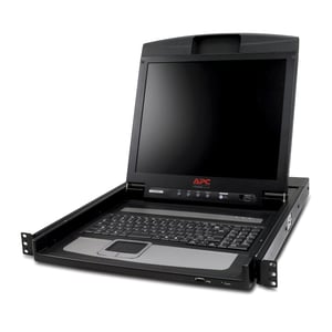 APC AP5717 konsola rackowa 43,2 cm (17") Czarny 1U