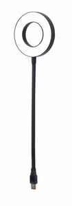 Gembird NL-LEDRING-01 USB-gadget Svart, Vit Lampa