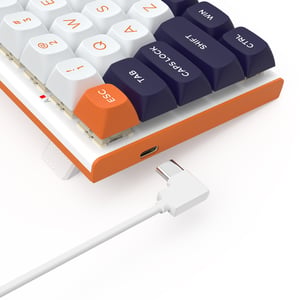 REDRAGON K683WBO-RGB-M klawiatura USB Biały, Czarny