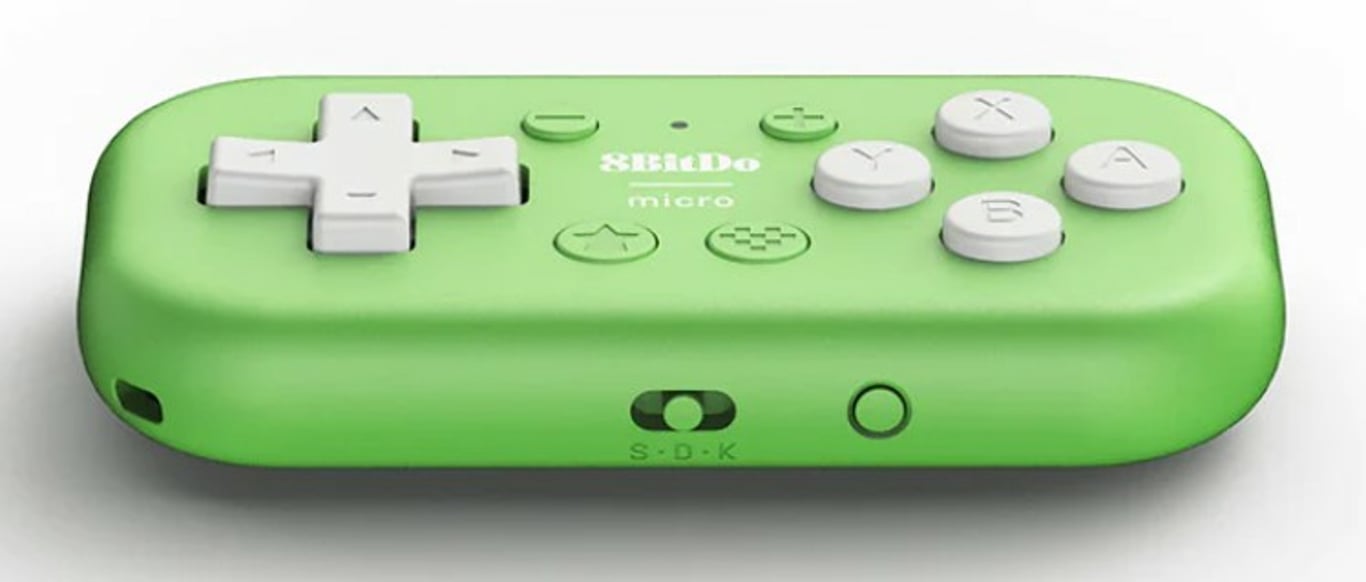 8Bitdo Micro Zielony USB Gamepad Android, Nintendo Switch, PC, iOS