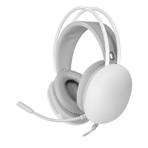 Mars Gaming MHGLOW hörlurar/headset, trådbundet, huvudband, USB typ A, vitt