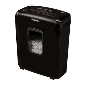 Fellowes Powershred 6M Shredder, Micro-Cut, Black