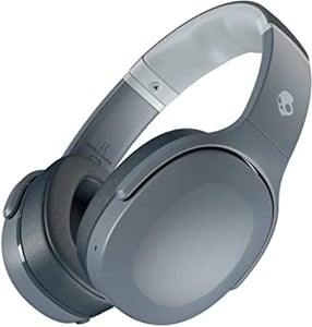 Skullcandy Crusher Evo Hörlurar, trådbundna och trådlösa, huvudband, anslutningar/musik, USB Type-C, Bluetooth, grå