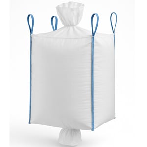 Extralink BIG BAG U+2 90X90X140CM 1000KG WITH HOPPER 1100 l 1 pc. White