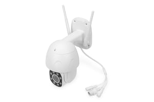 Digitus Smart Full HD PTZ-utomhuskamera med automatisk spårning, dubbla LED-lampor, WLAN och röststyrning