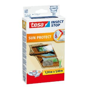 TESA Insect Stop Sun Protect Fliegengitter für Fenster, Silber