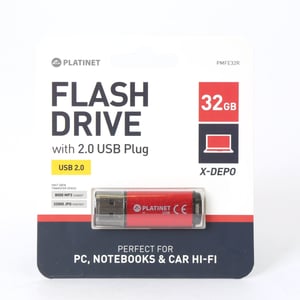 Platinet PMFE32R USB-Stick 32 GB, USB Typ A 2.0, rot
