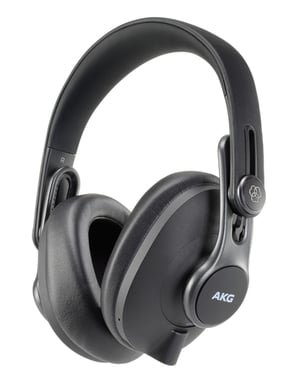 AKG K371-BT Kopfhörer-Set (kabelgebunden und kabellos) mit Kopfbügel, Bluetooth-Anrufe/Musik, schwarz