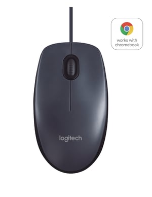 Logitech M100 myszka Biuro Oburęczny USB Typu-A Optyczny 1000 DPI