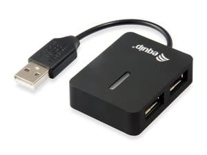 Equip 128952 USB 2.0 480 Mbit/s Hubs and Concentrators, Black
