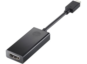 HP USB-C to HDMI Adapter, External Graphics Card, USB-C, Black