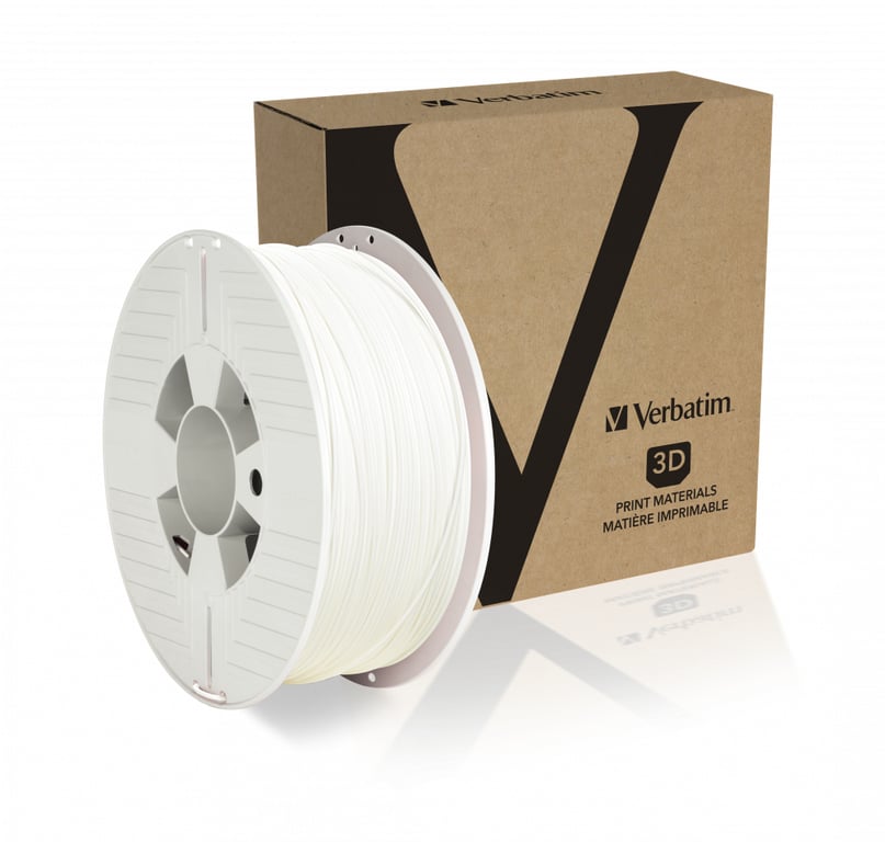 Verbatim 55315 materiały drukarskie 3D Kwas polimlekowy (PLA) Biały 1 kg